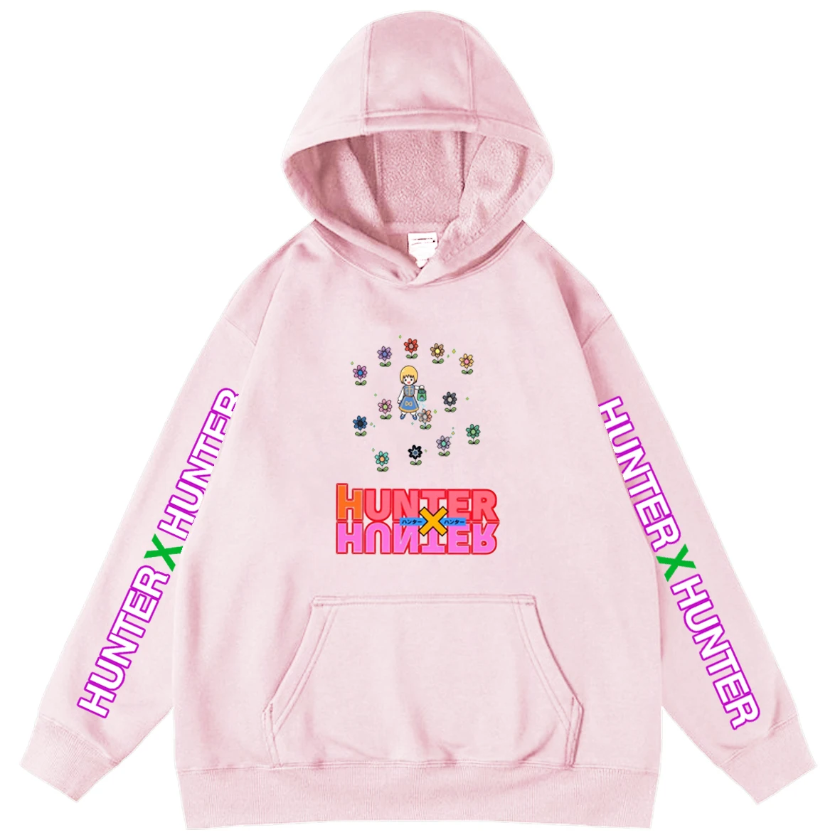 

HUNTER X HUNTER Anime Print Oversized Hoodie Mens 2021 Autumn Casual Hooded Sweatshirts Pullover Tops Boy Fleece Long Sleeve