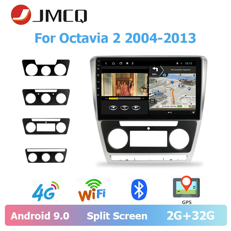 JMCQ 10 &quotT3L Android 9 0 автомобильное радио для Skoda Octavia 2 A5 2004 2013 Мультимедиа Видео плеер