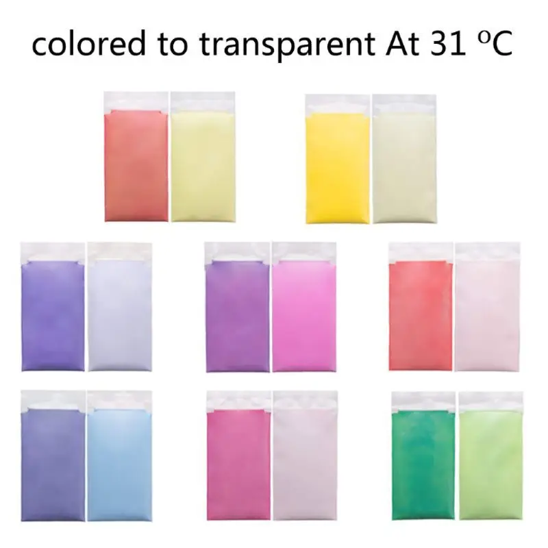Термохромный пигмент активированный в 31C порошок для ногтей изменение цвета смолы ювелирные изделия