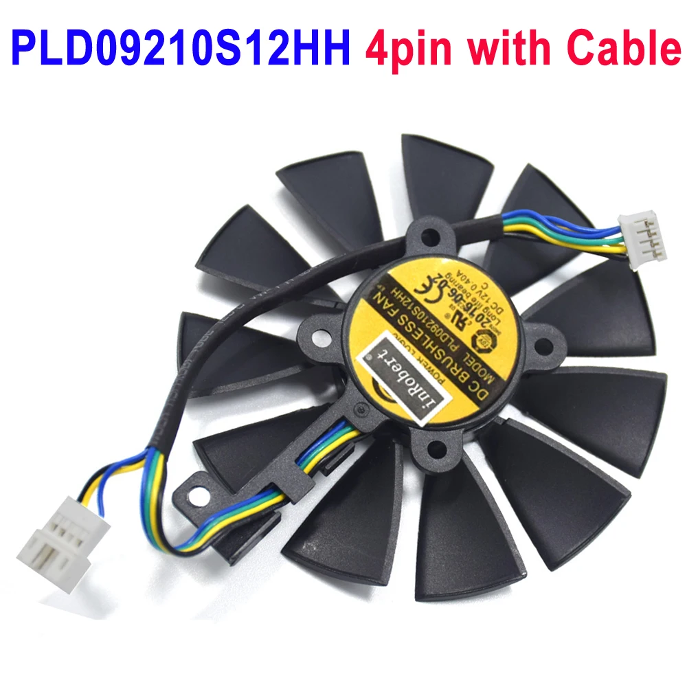 Охлаждающий вентилятор 87 мм PLD09210S12HH PLD09210B12HH RX480 O4G заменяемый для ASUS STRIX RX580 карты