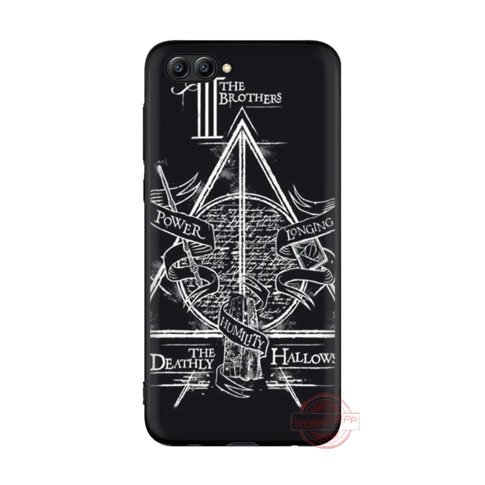 Модный мягкий силиконовый чехол с логотипом WEBBEDEPP Deathly hallogs для Honor 6A 7X 8X 8C 8A 9 9X 10lite