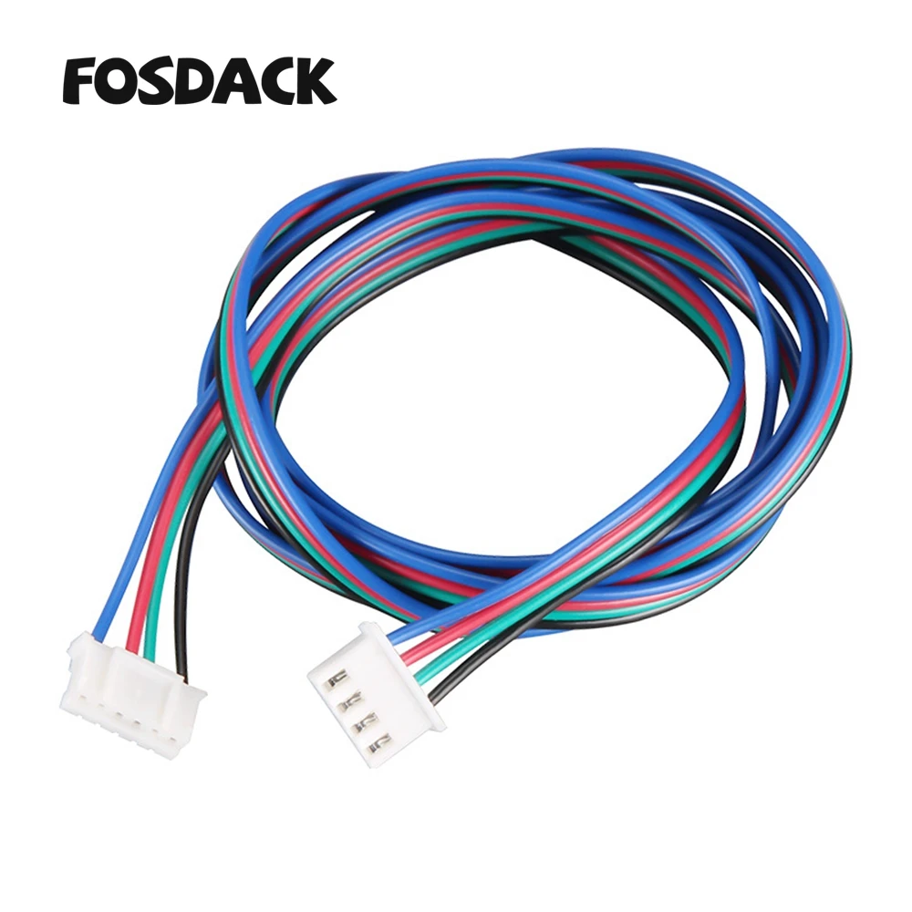 Кабель для подключения шагового двигателя HX2.54 4 контактный к 6 контактному черно