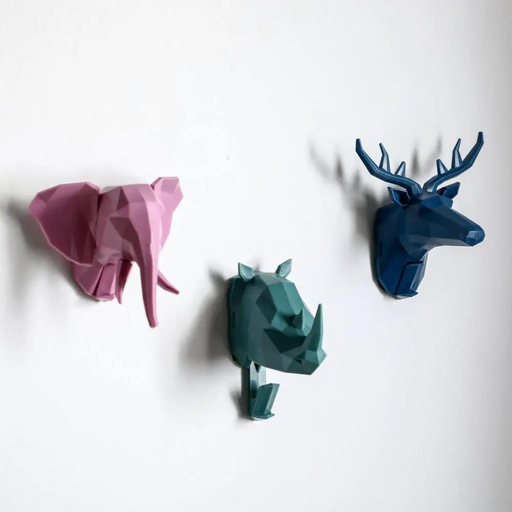 1 шт. настенный винтажный крючок для одежды шапки шарфа оленя|Крючки и