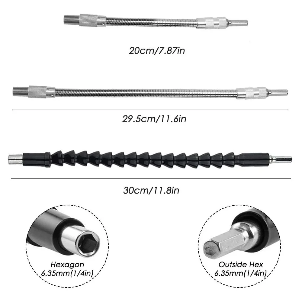 Удлинитель с гибким валом держатель для сверл адаптер подключения дрели