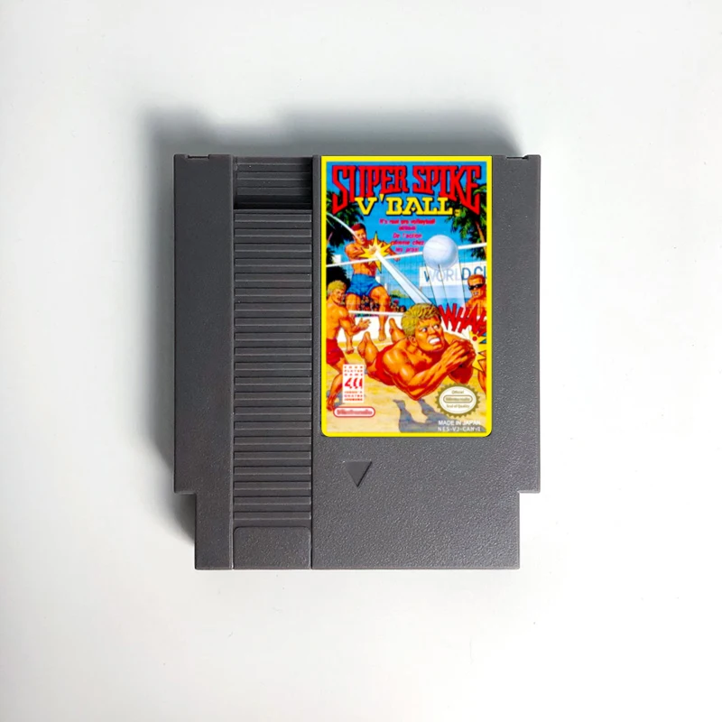 

Super Spike V'Ball Game Cartridge For NES Console 72 Pin