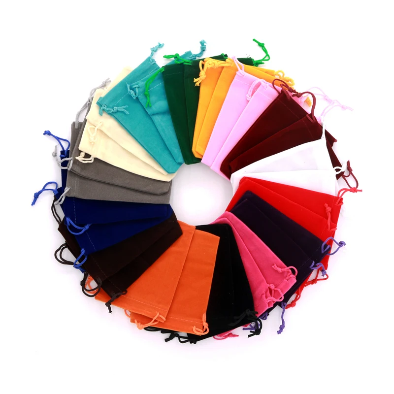 Wholesale 5pcs/lot Jewelry Packing Velvet packaging Bags Drawstring Earring bags Pouches Customized Logo Over 100pcs Costs Extra | Украшения