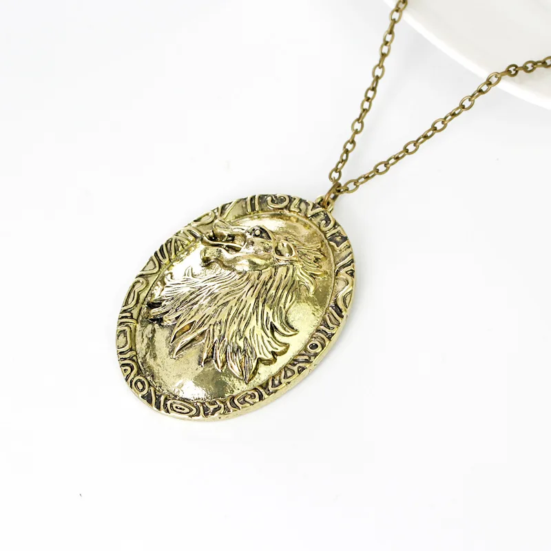 Винтажные ожерелья и подвески из бронзового сплава с изображением волка фильма