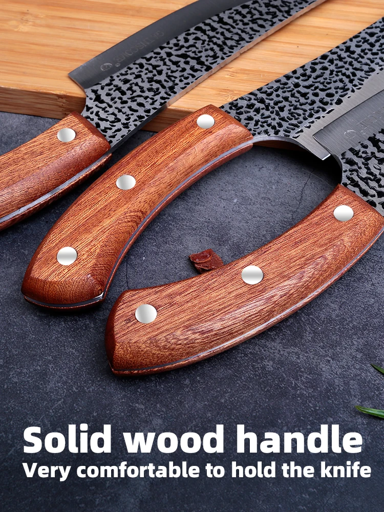 Универсальный нож GAINSCOME для кухни, рыбалки и мясорубки из нержавеющей стали с ручной заточкой, острый. Бесплатная доставка.