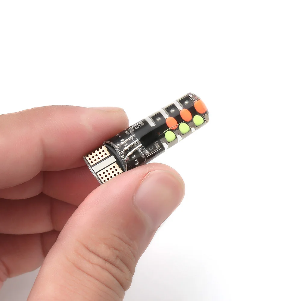 12V автомобиль RGB светодиодный T10 W5W 5050 SMD сигнальная лампа для чтения клина