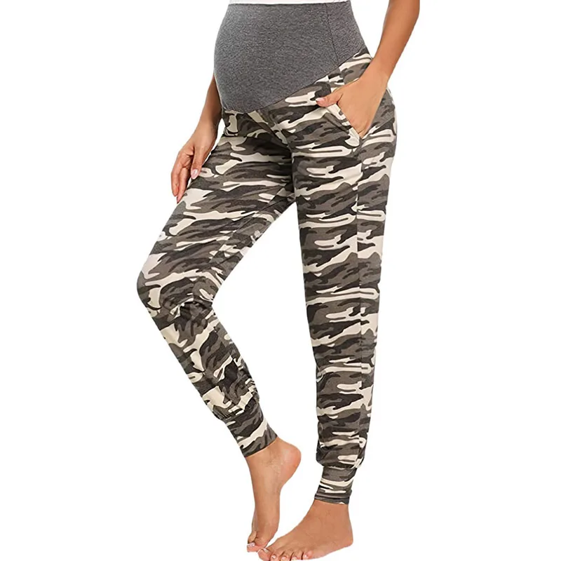 

Bear Leader Maternity Camouflage Pants Pregnancy Female Sweatpants Prenatal Belly Support Super Stretchy Pregnant Pants Clothing