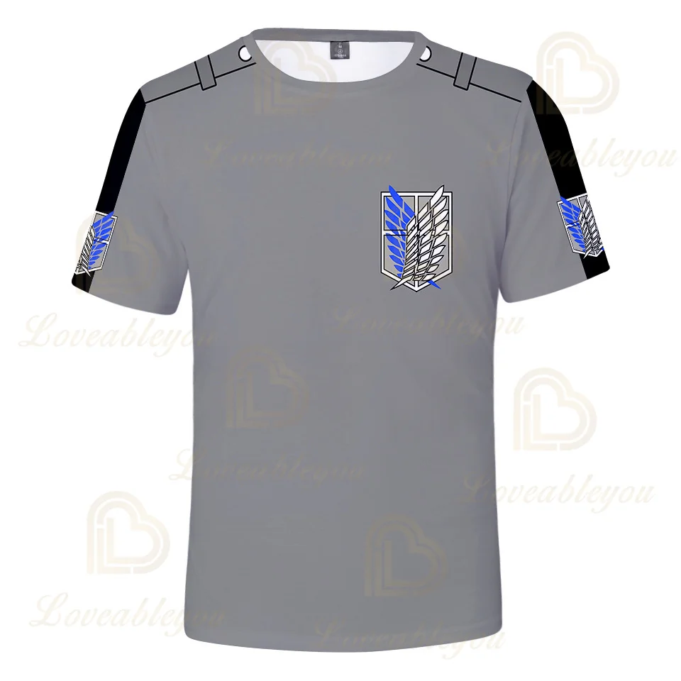

3 To 14 T Kids T Shirt Anime Attack on Titan Shingeki No Kyojin 3d T-shirt Boys Girls Cosplay Tshirt Tee Children Clothes