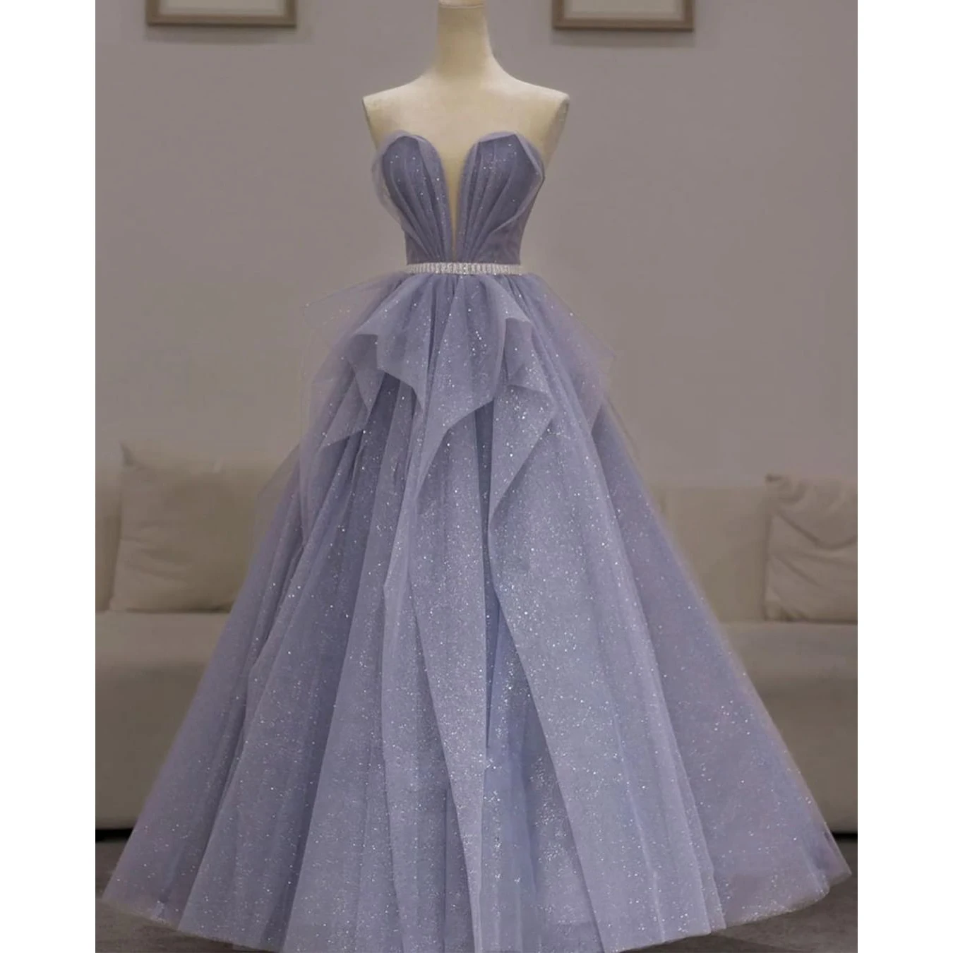 Женское длинное вечернее платье без бретелек рукавов | Свадьбы и торжества