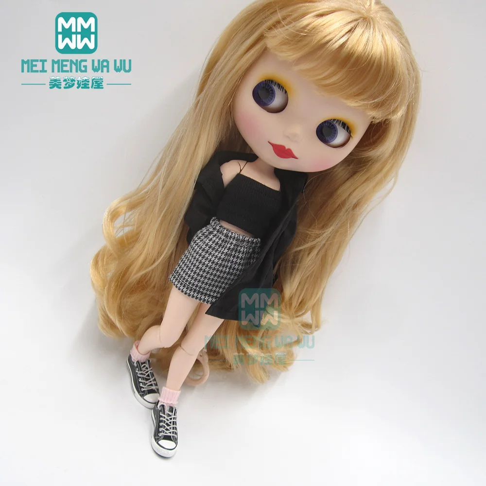1 шт. Одежда для кукол Blyth модная футболка с надписью колготки кроссовки blyth azone ob24