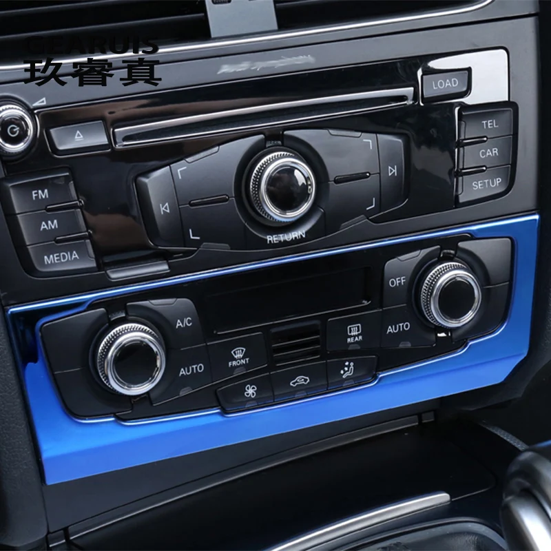 Стайлинг автомобиля центральная консоль кондиционер объем CD Панель рамка Чехлы