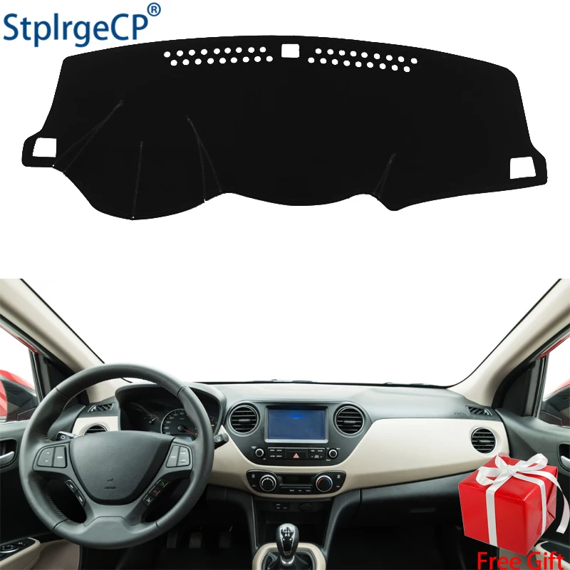 

for Hyundai Grand i10 2013-2017 dashboard mat Protective pad Shade Cushion Pad interior sticker car styling accessories