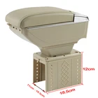 Универсальный автомобильный подлокотник, коробка для хранения подлокотников для Renault Opel Ford Toyota, Центральная центральная консоль поворотный подлокотник