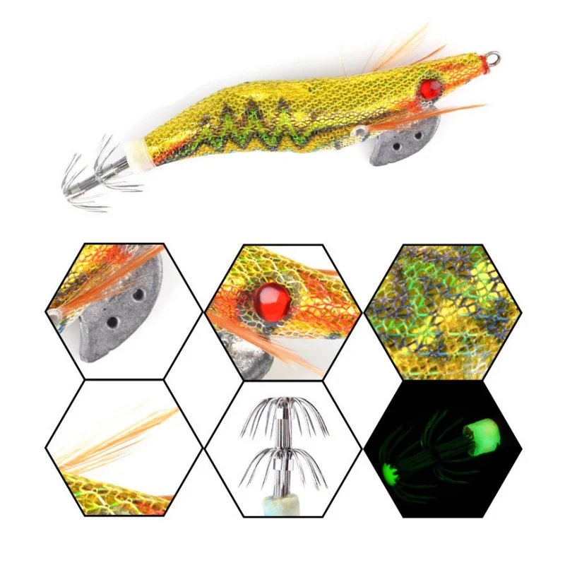 Световой приманок крюк глубоководных искусственная приманка в виде кальмара