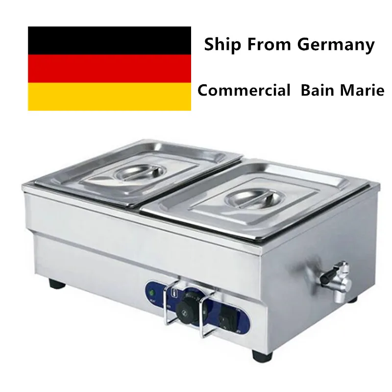 Commercial Food Warmer Electric Bain Marie Two Pans Steamer Household 20 Liters 220V For Restaurant Catering | Бытовая техника