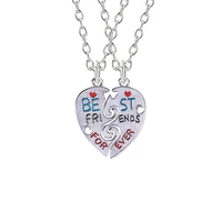 2 piece set best friend necklace female bff metal pendant choker men and women classmate friendship jewelry gift 2020 new