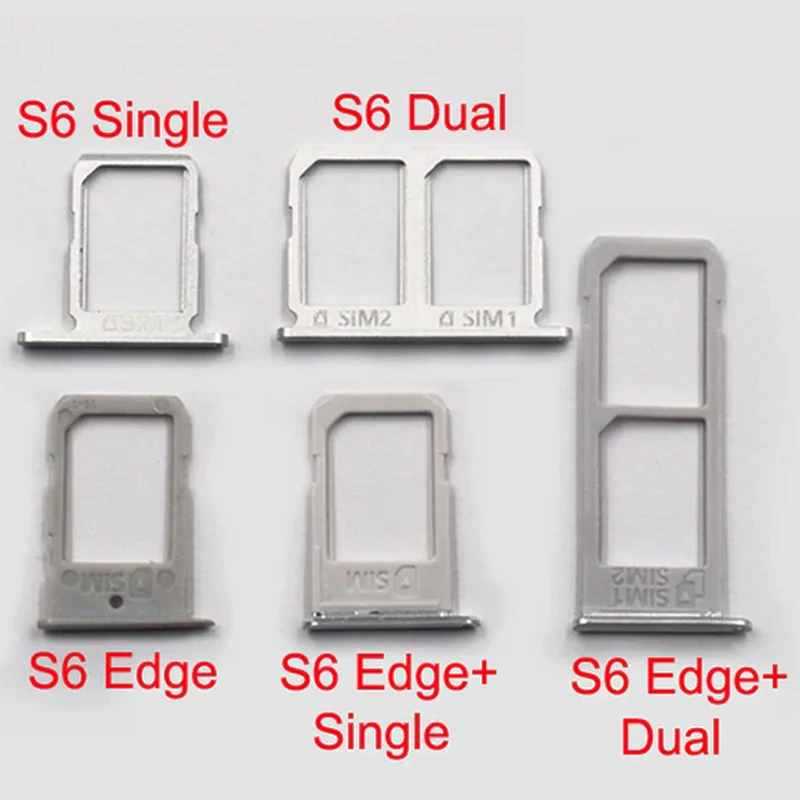 10 шт./лот для Samsung Galaxy S6 G920 edge Plus G928 G925 один/Dual SIM карты держатель слот лоток