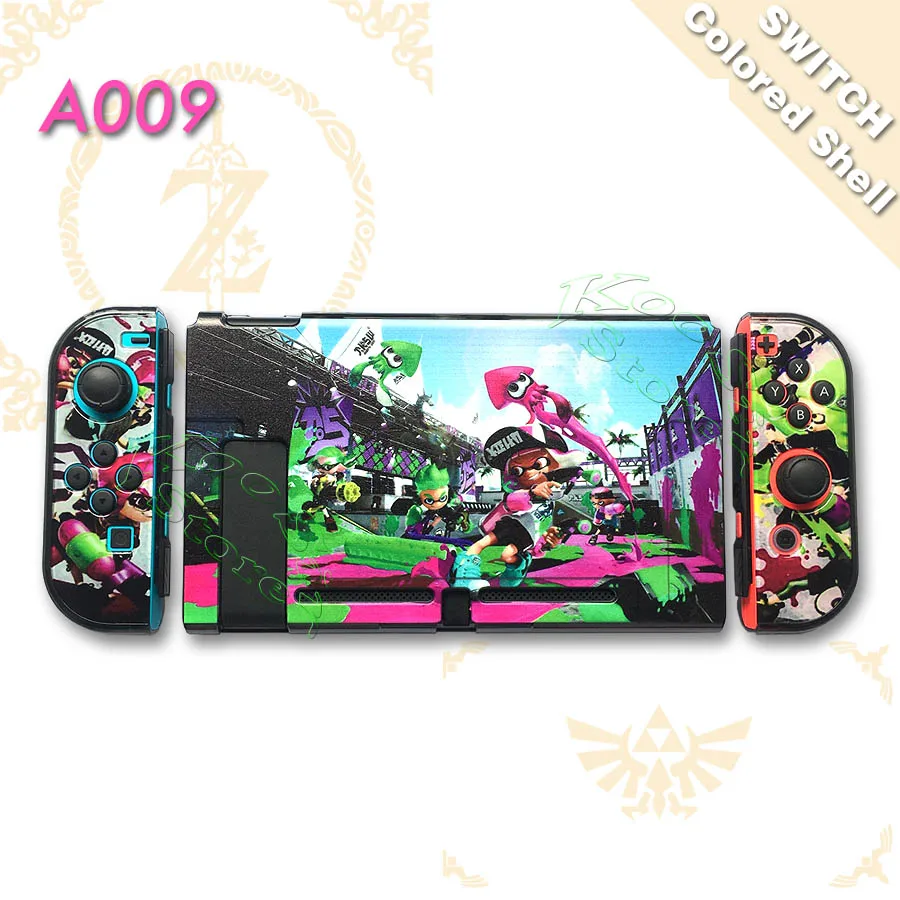 A009 Защитный чехол для консоли nintendo s Zend, цветной чехол Nitendo Switch Crystal Shell, чехол для nintendo Switch Pikachus, тематический чехол - Цвет: A009