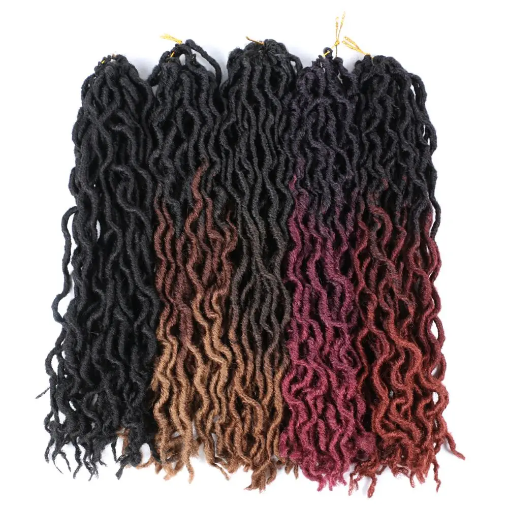 DAIRESS 18 &quotИскусственные локоны в стиле Crochet волосы богиня Locs крючком косички 24