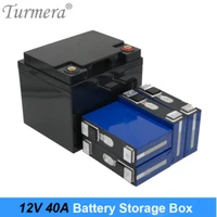 turmera 12v battery storage box for 3 2v lifepo4 battery use can build 100ah to 40ah for solar system uninterrupted power supply
