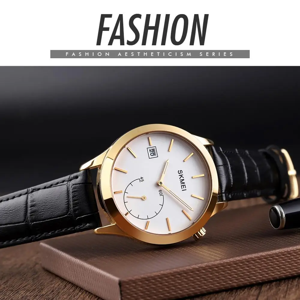 2020 SKMEI Повседневное Для мужчин кварцевые часы мужские Водонепроницаемый