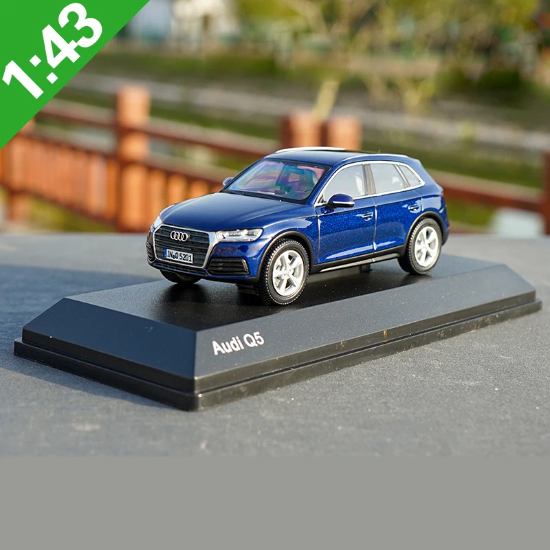 Синий 1:43 Q5 AUDI Q5 сплав модель автомобиля статическая Высокая имитационная металлическая модель автомобилей с оригинальной коробкой - Цвет: Синий