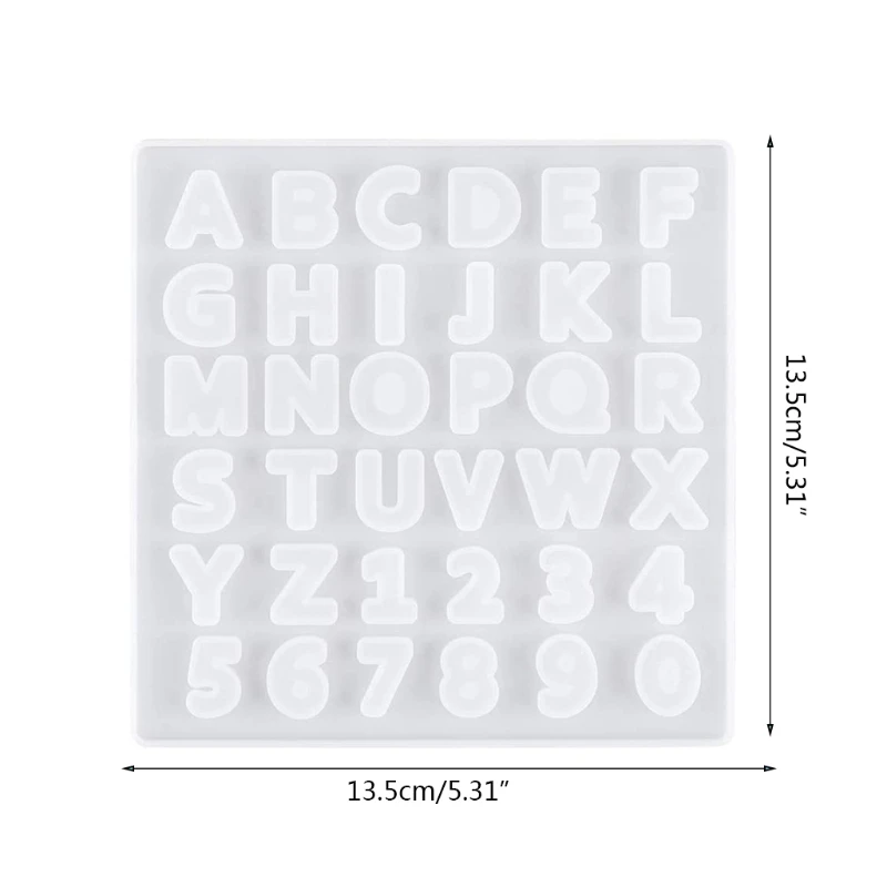 

1 Set Crystal Epoxy Resin Mold Alphabet Letter Number Keychain Pendant Casting Silicone Mould DIY Crafts Jewelry Making Tools