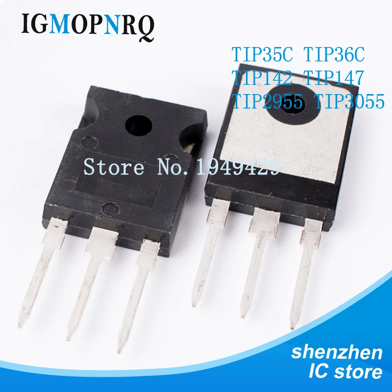 5 шт./лот TIP35C TIP36C TIP142 TIP147 TIP2955 TIP3055 TO 247 NPN New and IC|Интегральные схемы| |