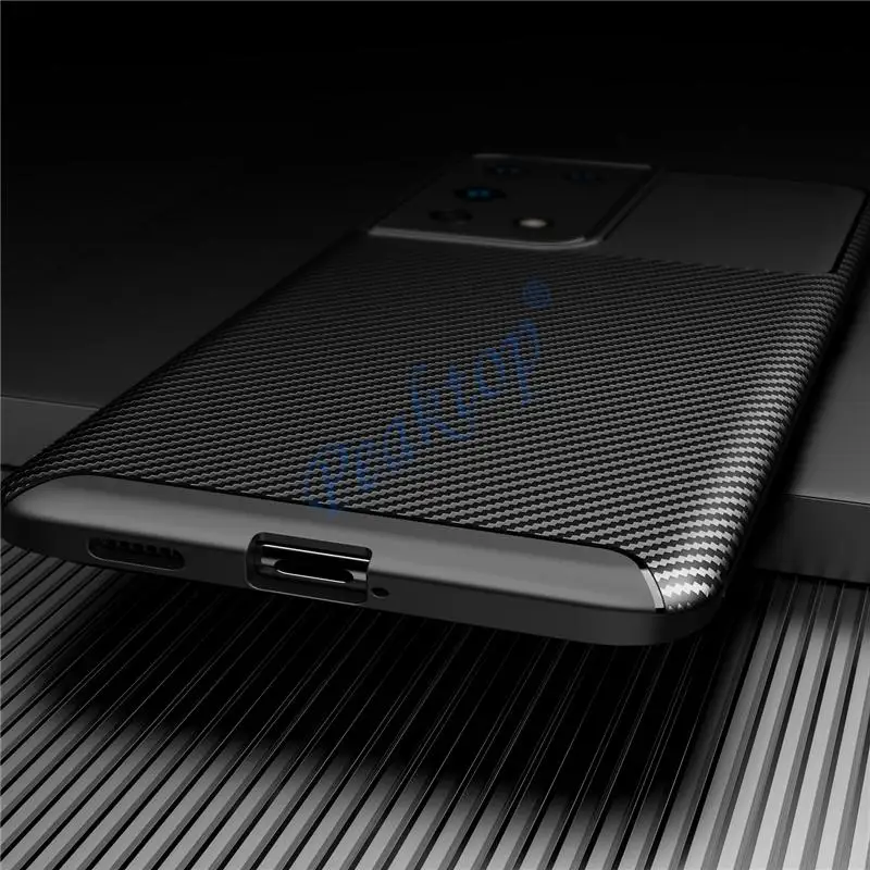 Чехлы для телефонов из углеродного волокна чехол samsung galaxy s21 s21ultra s21plus s 21 ultra plus 5g