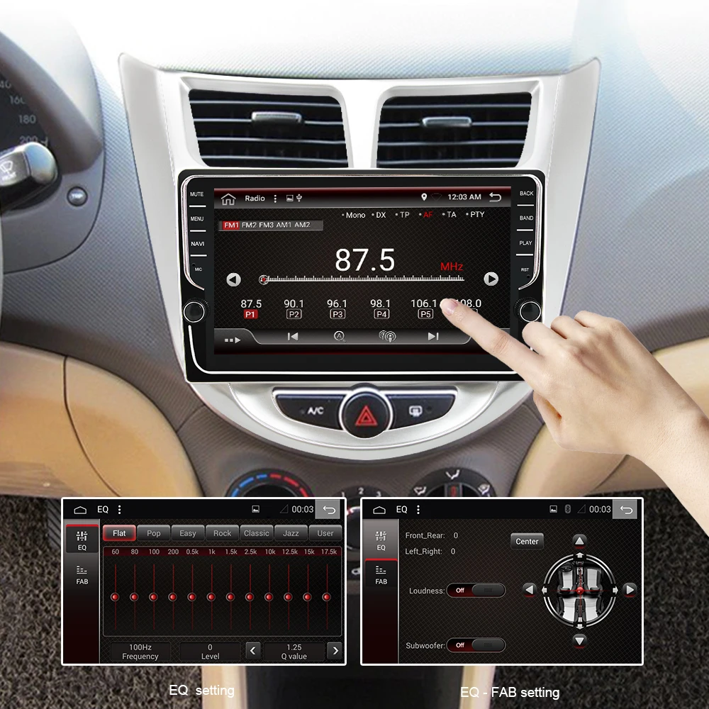 Eunavi 4G 64G ips android 9,0 автомобильный dvd для hyundai Solaris Verna Accent 2010- мультимедийный автомобильный Радио gps навигация TDA7851