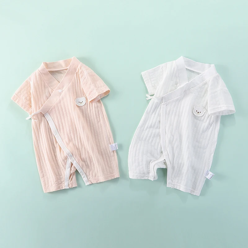

Summer Animal Baby Boys Romper Style Short Sleeve Cotton New Born Baby Clothes Casual Unisex Ropa Nina Bodysuits BE50BR