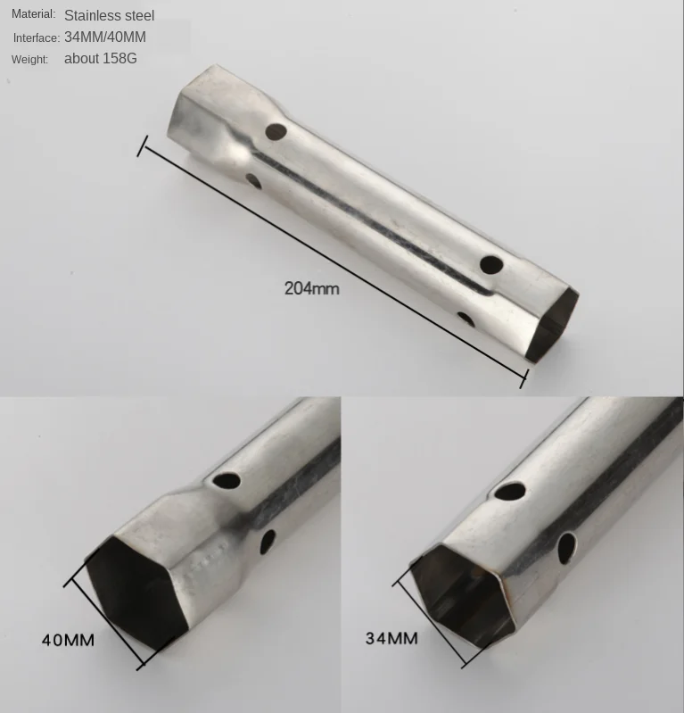 

Stainless Steel Wrench Socket Faucet Disassembly Bubbler Bathroom Water Purifier Hexagon Socket Installation Tool Soket Set