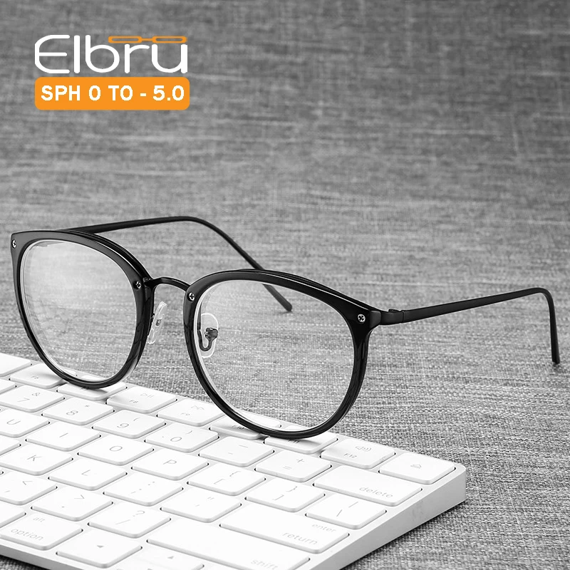 Elbru классические очки с заклепками для близорукости мужские и женские ретро