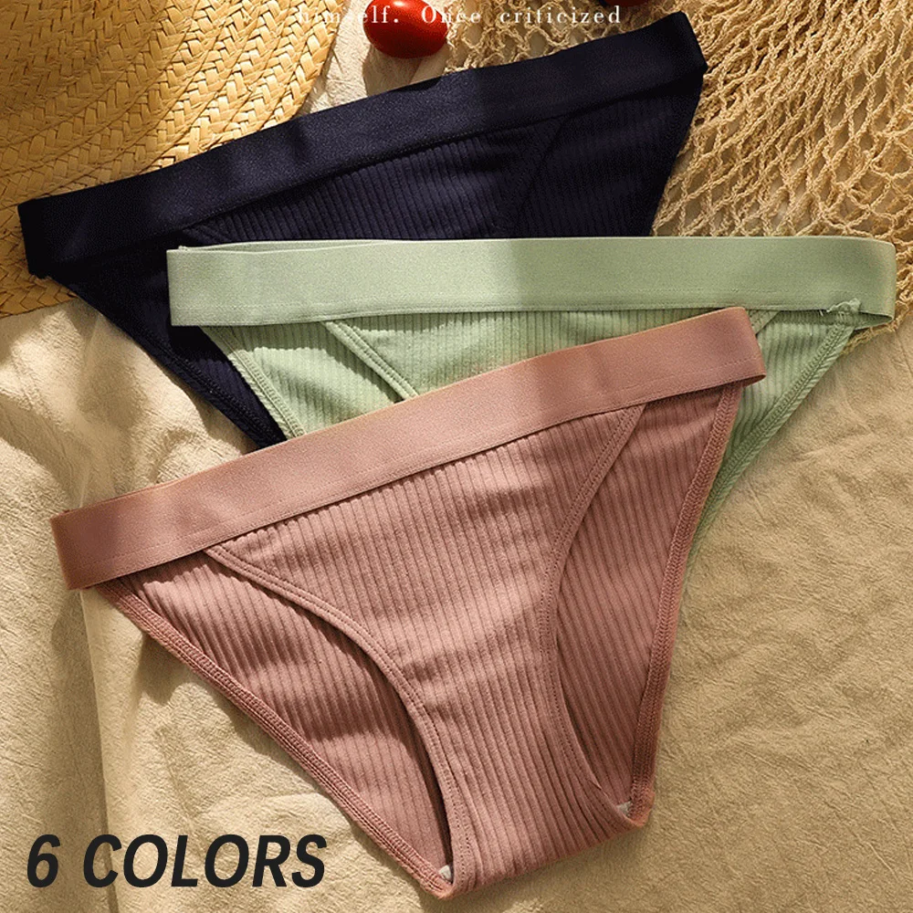 1 шт. модные хлопковые трусы сексуальные трусики для женщин бесшовные бикини