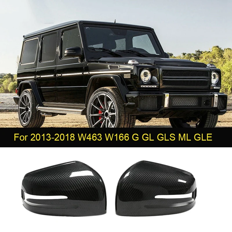 

Для 2013-2018 Mercedes Benz W463 W166 G GL GLS ML GLE Реальные углеродного волокна Зеркало заднего вида крышка Кепки боковое зеркало Обложка