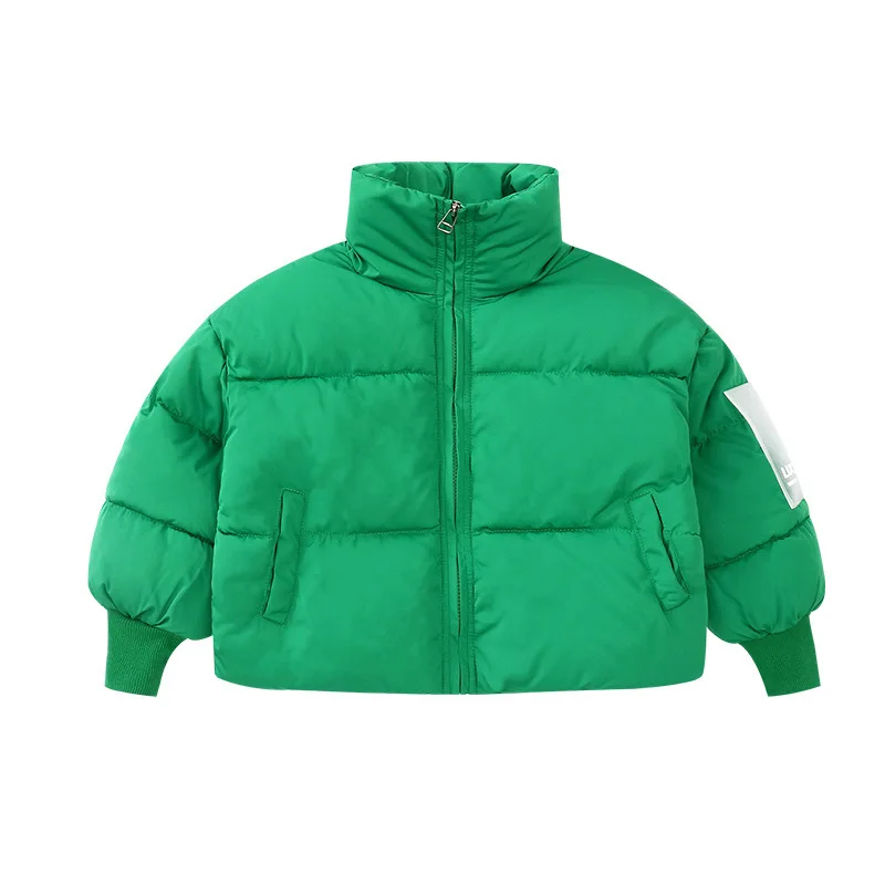 

Winter Cotton Inside Family Matching Outfits Down Coats Mama and Daughter Mommy Kids Jackets Clothes Baby Girls Outwear Green