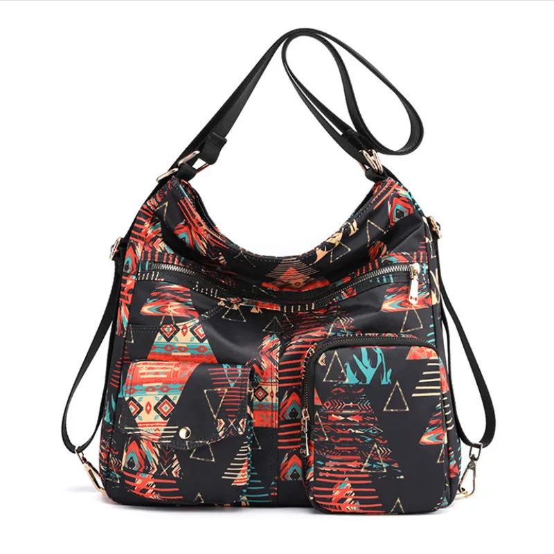 Водонепроницаемая нейлоновая сумка через плечо с принтом граффити для женщин