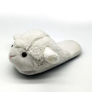 Теплые зимние домашние тапочки для влюбленных овец Specia, обувь на толстой мягкой подошве, меховые тапочки для пола, деревянная обувь для снега