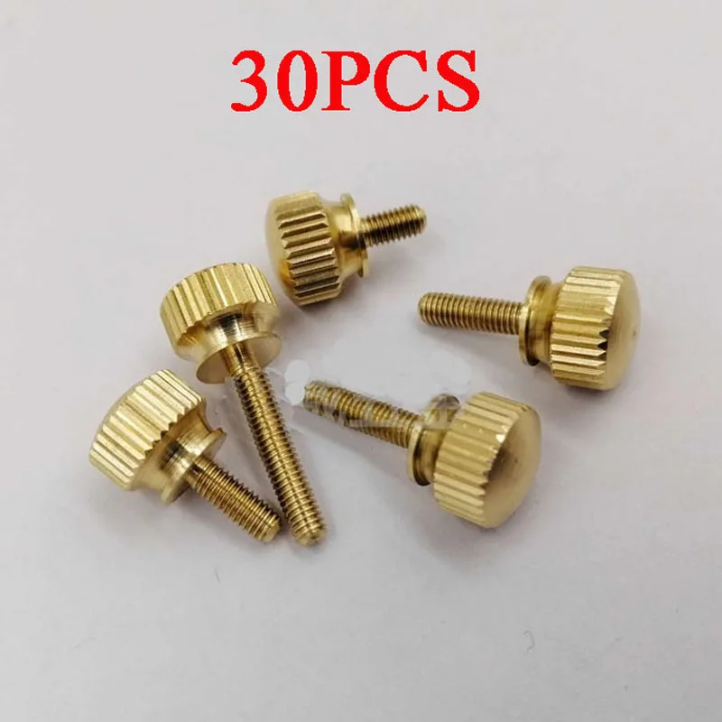 30 шт. M3 M4 винт для большого пальца ручная затяжка латунные винты медные болты с
