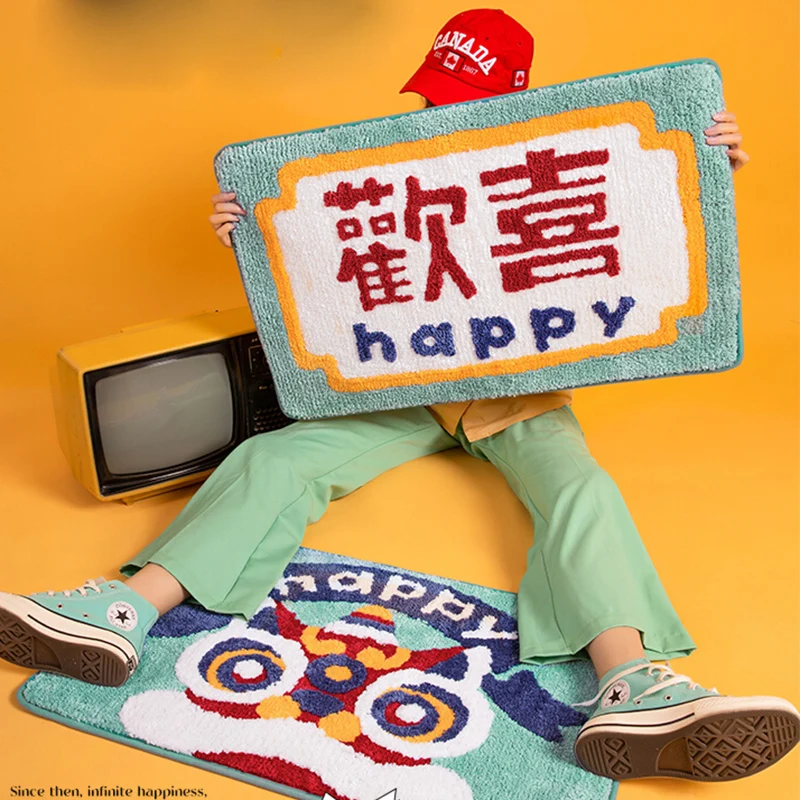 

Нескользящий Впитывающий Коврик, резиновый ковер для ванной, кухни, спальни, входной двери, новогодний декоративный коврик для дома, 2020