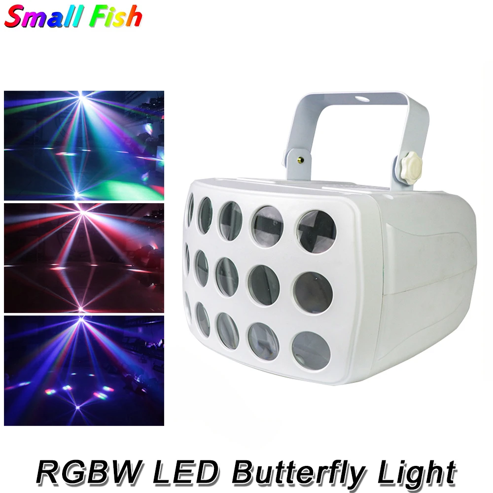 Professional Disco RGBW LED Butterfly Light DMX512 Stage Strobe Effect Projector DJ Beam Effects Club Party Show Strobe Lights