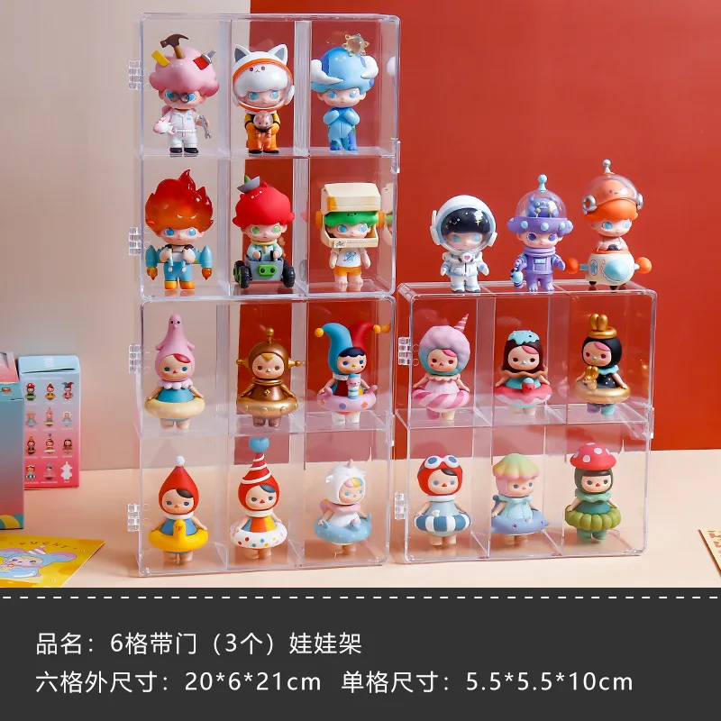 

Toy Storage Box Anime Figure Rack Dustproof Transparent Plastic Single Display Cabinet Doll Organizer Gifts for Child and Friend