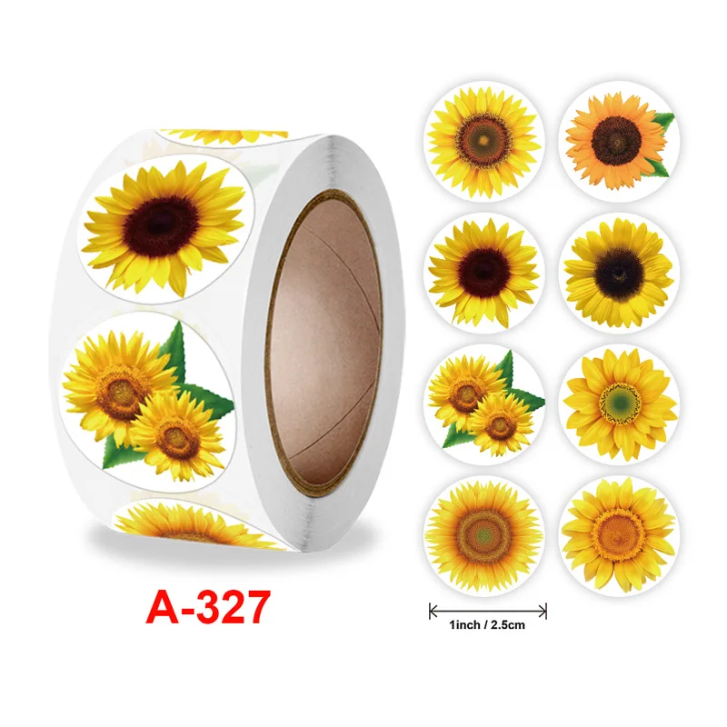 

Color Cute Flowers Stickers Thank You Seal Labels For Business Packaging Scrapbooking Stationery Stickers