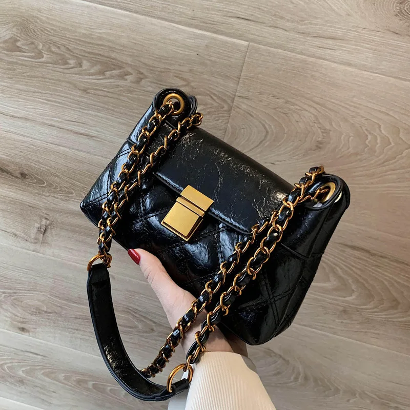 

Hot Sale Bag Women 2022 New Women's All-match Popular Chain Messenger Bag Ins Net Celebrity High-end Western Style Female Bag