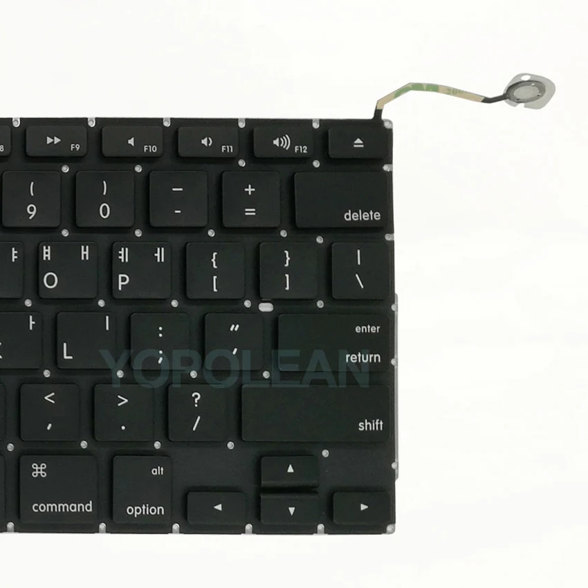 Новая Корейская клавиатура + Подсветка для Macbook Pro 15 дюймов A1286 2009 2010 2011 2012 года 3