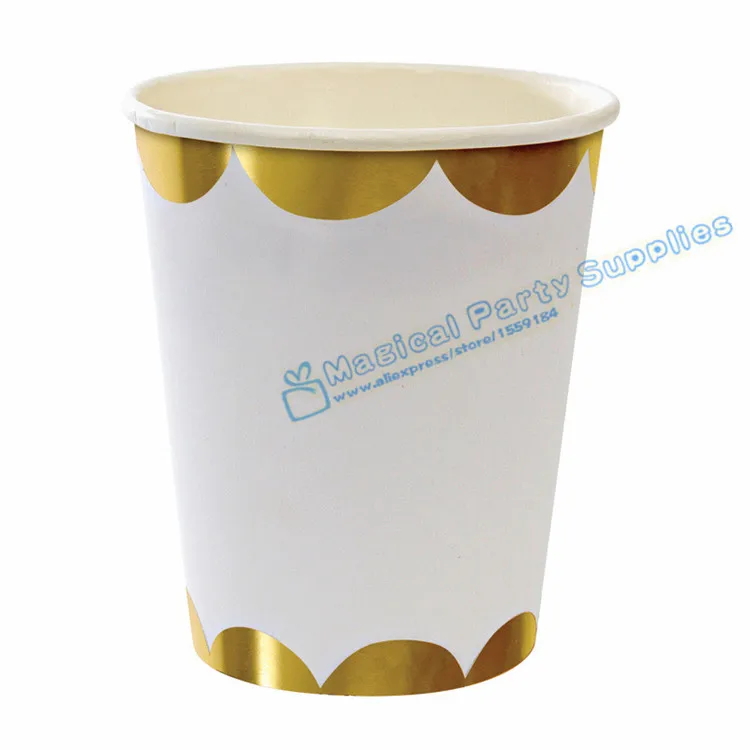 

80 Sets Gold Pineapple Tableware Hexagon Paper Plates Dishes Tissue Napkins Paper Cups Straws for Anniversary Graduation Wedding