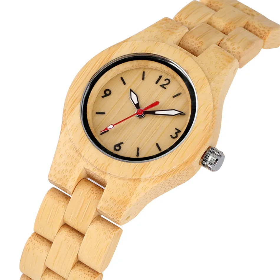 

REDFIRE Eco-friendly Creative Bamboo Women Watch Bracelet Clasp Ladies Wooden Wristwatch Quartz Timepiece Female Watches Gifts